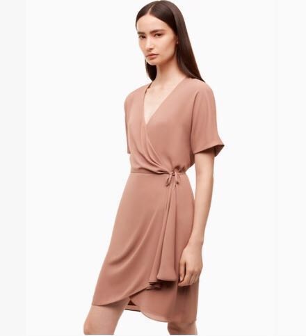 Aritzia Babaton Wallace Dress Nutmeg XS Women s Fashion