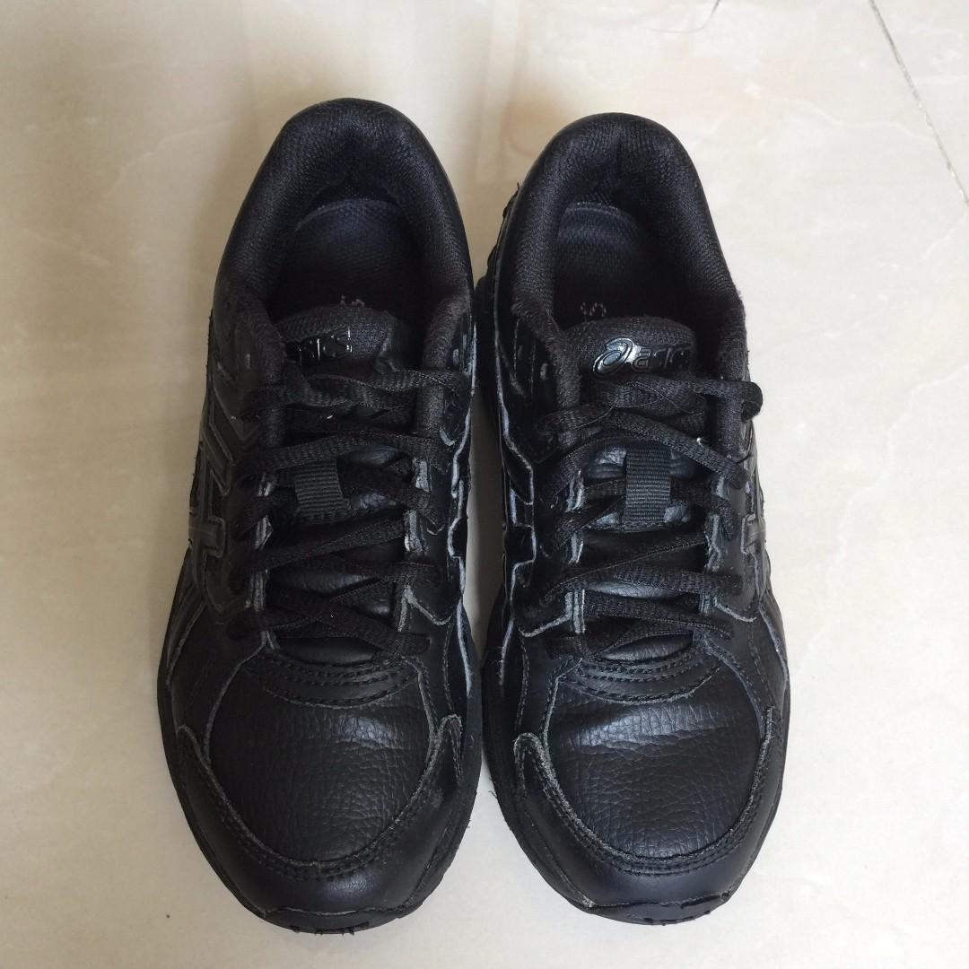 asics leather school shoes