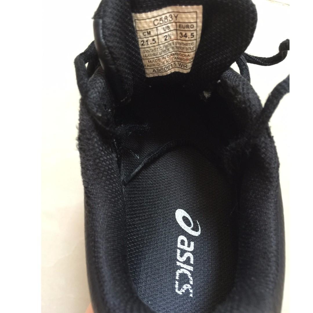 asics leather school shoes