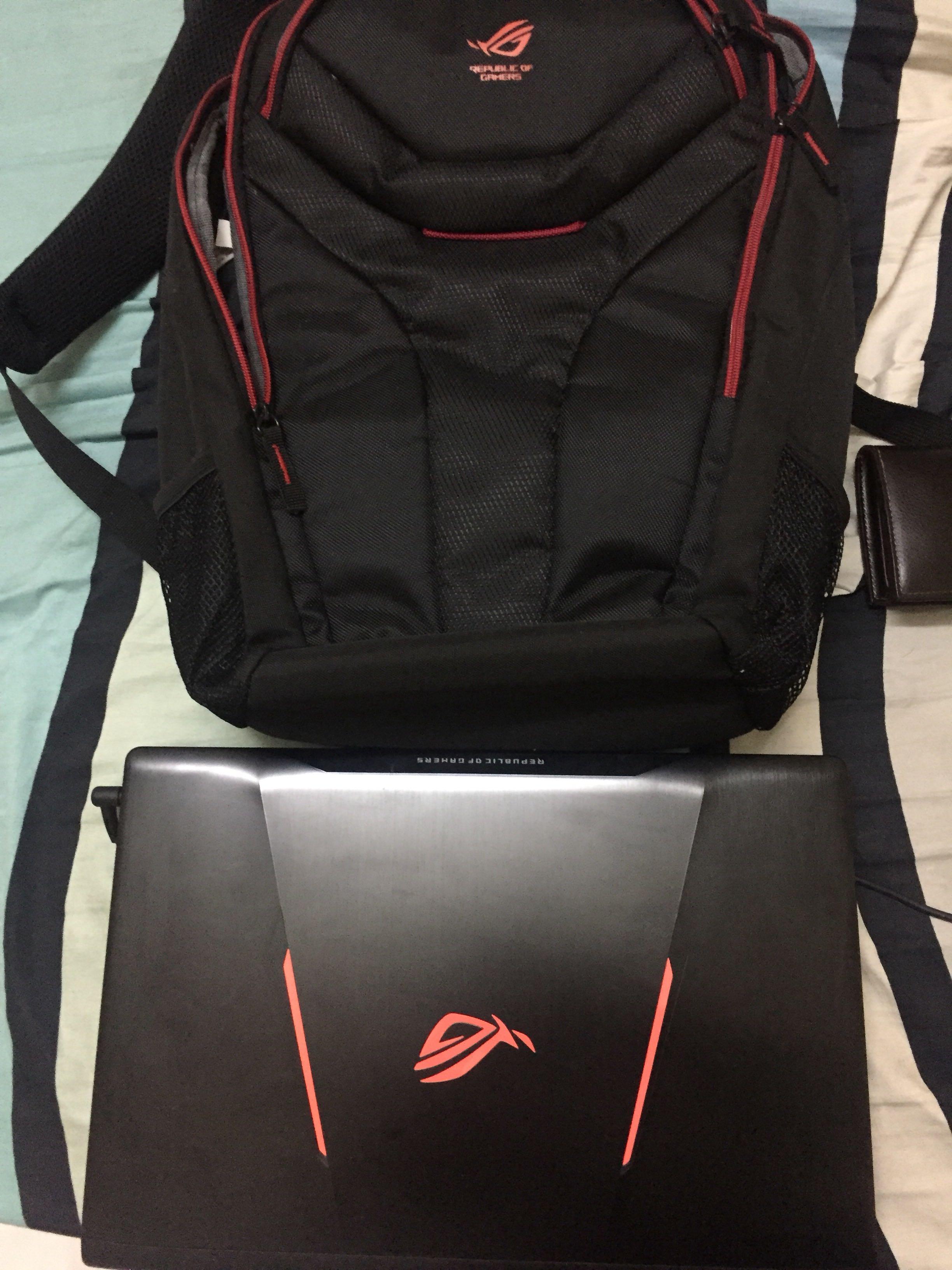 Asus Rog Gl553vd Gaming Laptop Original Rog Bag Used Laptop