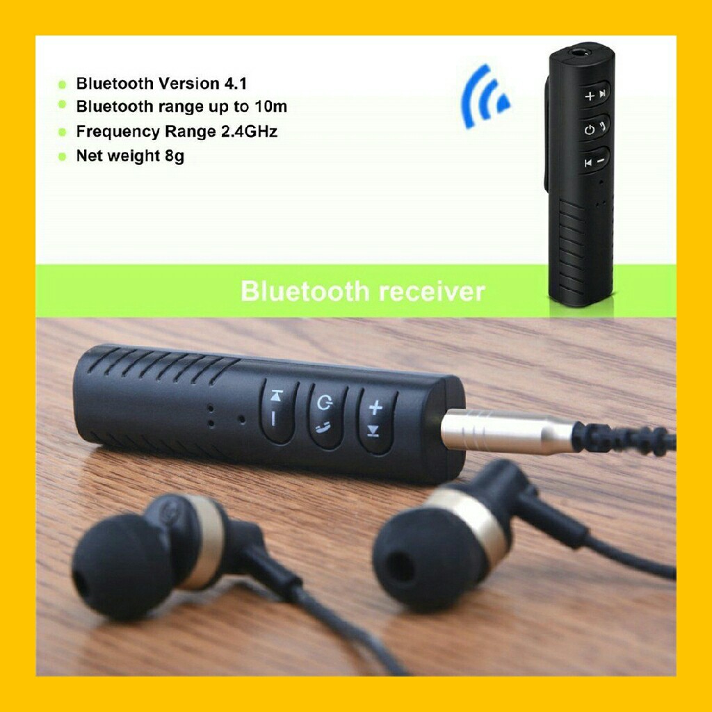 Audio Bluetooth Receiver with Play/Pause/Skip/Volume Control and Mic ...