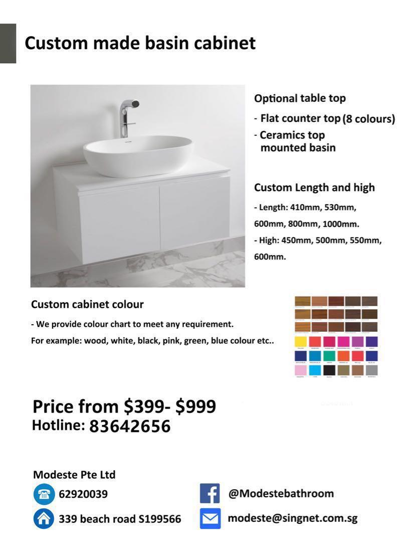 Bathroom Basin Cabinet Custom Made Stainless Steel Home