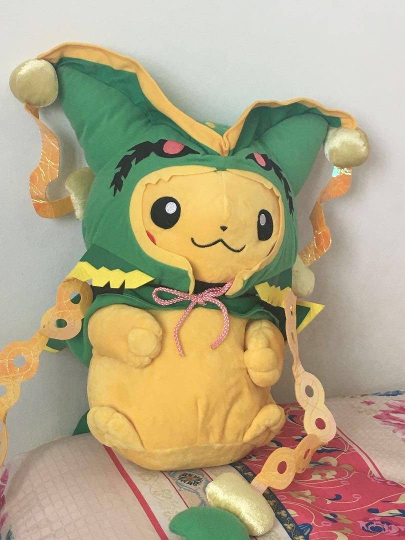 pikachu rayquaza plush