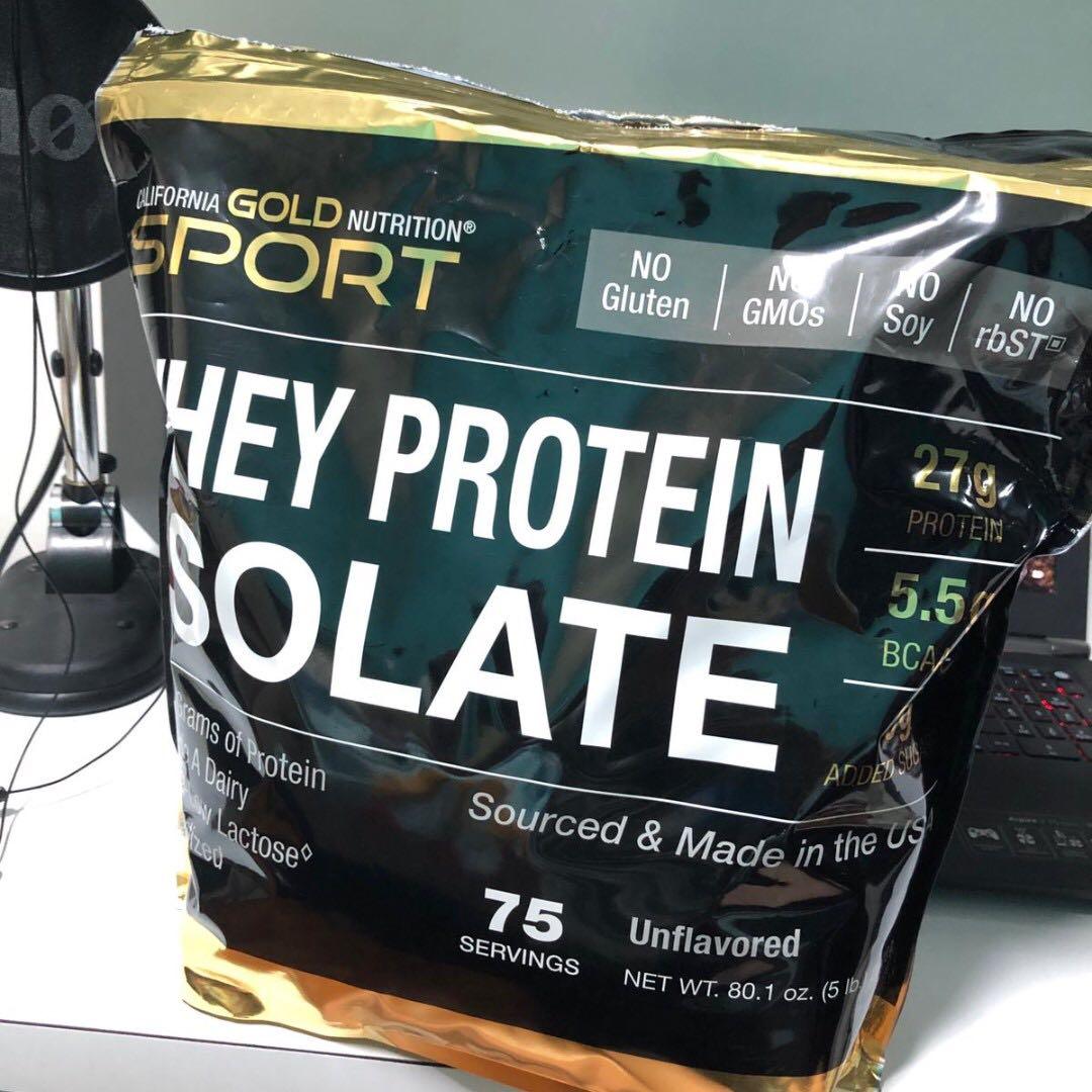 California Gold Nutrition, SPORT, Whey Protein Isolate, Unflavored, 90