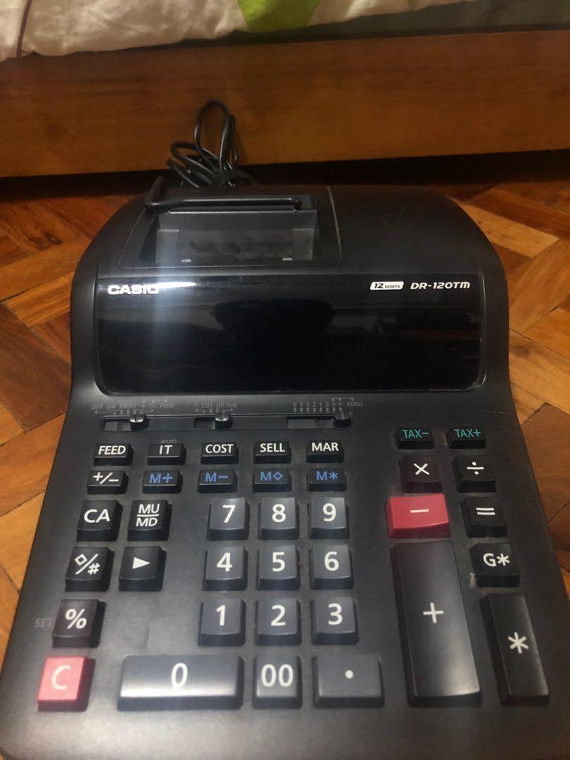 Casio Dr 120tm Printing Calculator Electronics Others On Carousell