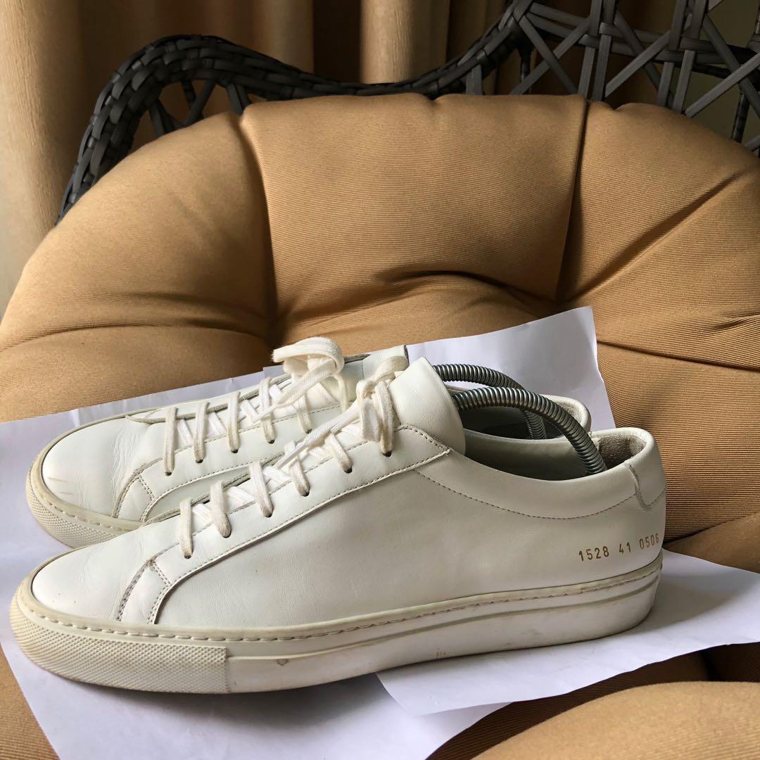 mens white common projects