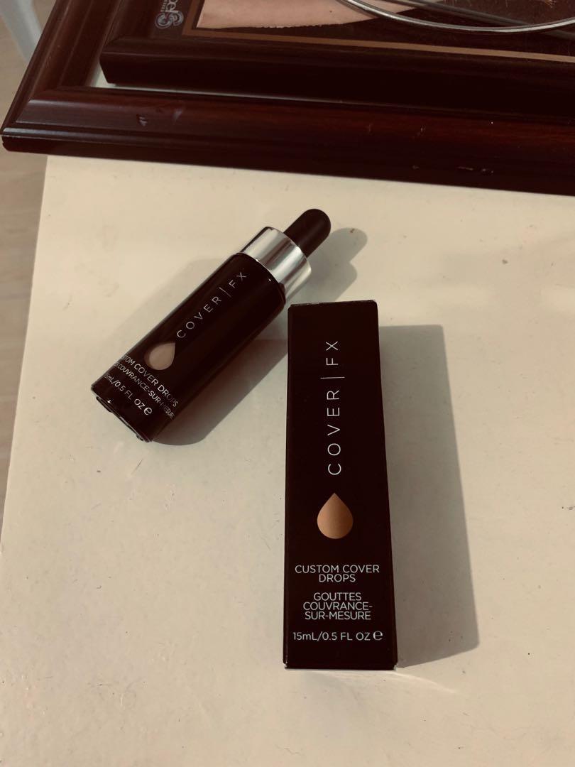 Cover FX Custom Cover Drops P20 (Category: Face Care) located in Cebu City. Submitted by cosmopolitan_source (Listing ID 223294771, Image 2). Description: Authentic ✨Bought in Thailand ✨Used for swatch only RFS: I got tanner, this shade doesn't match my skin Pure pigments that weightlessly blend with your favorite beauty products to adjust your shade, tint your favorite moisturizer, and create your perfect foundation What it Does: These award win