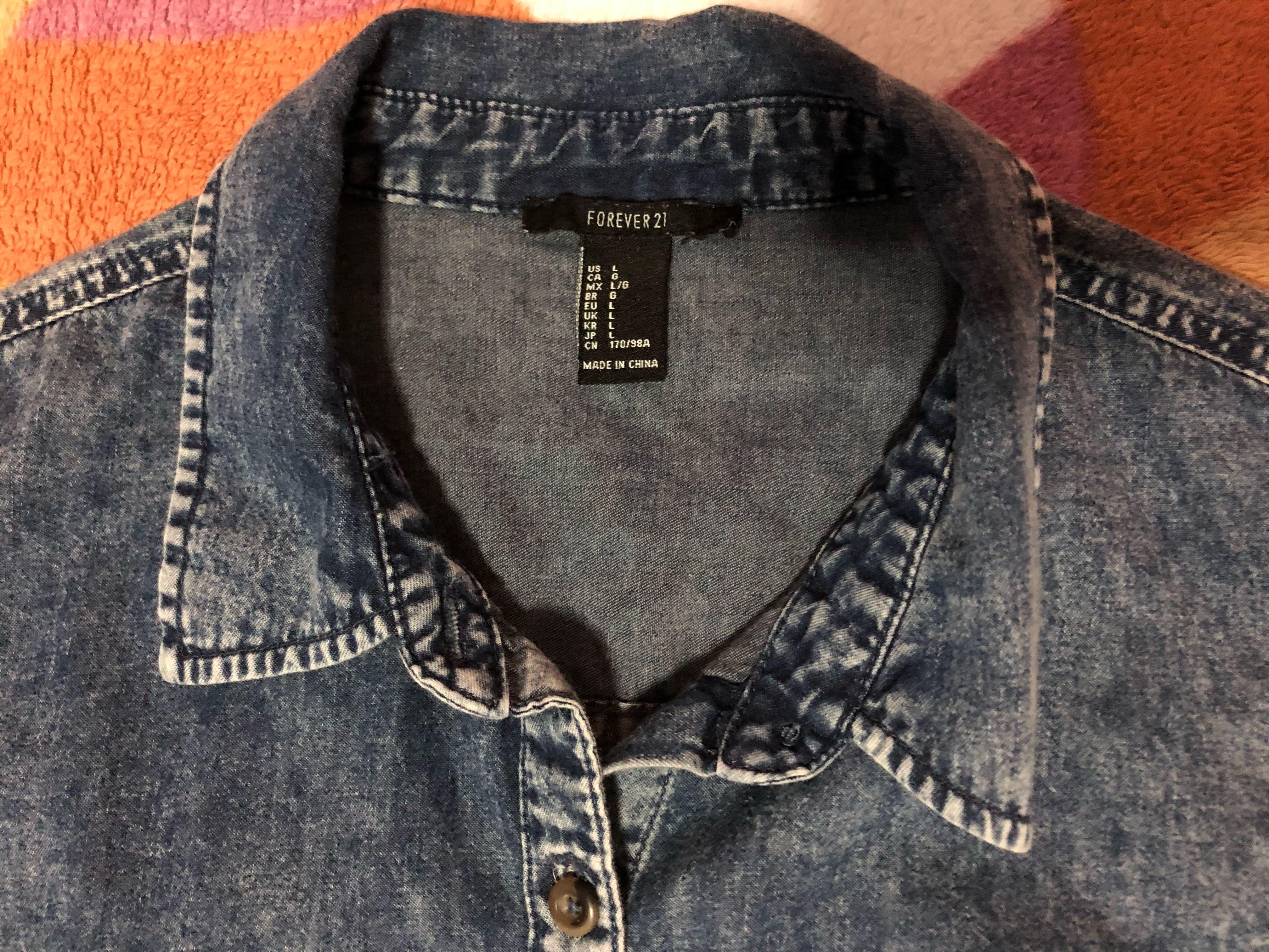 Denim Top Forever 21, Fesyen Wanita 