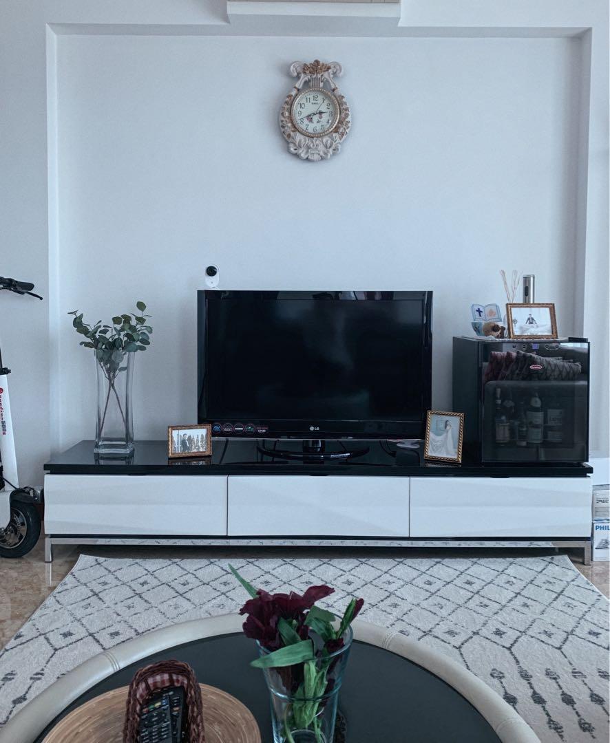 Designer Tv Console Cabinet Lorenzo Furniture Shelves Drawers