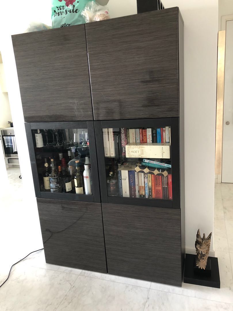 Display Cabinet Ikea Furniture Shelves Drawers On Carousell