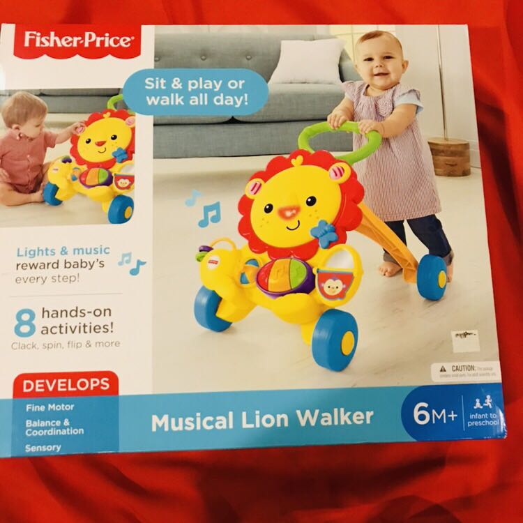 fisher price musical lion walker