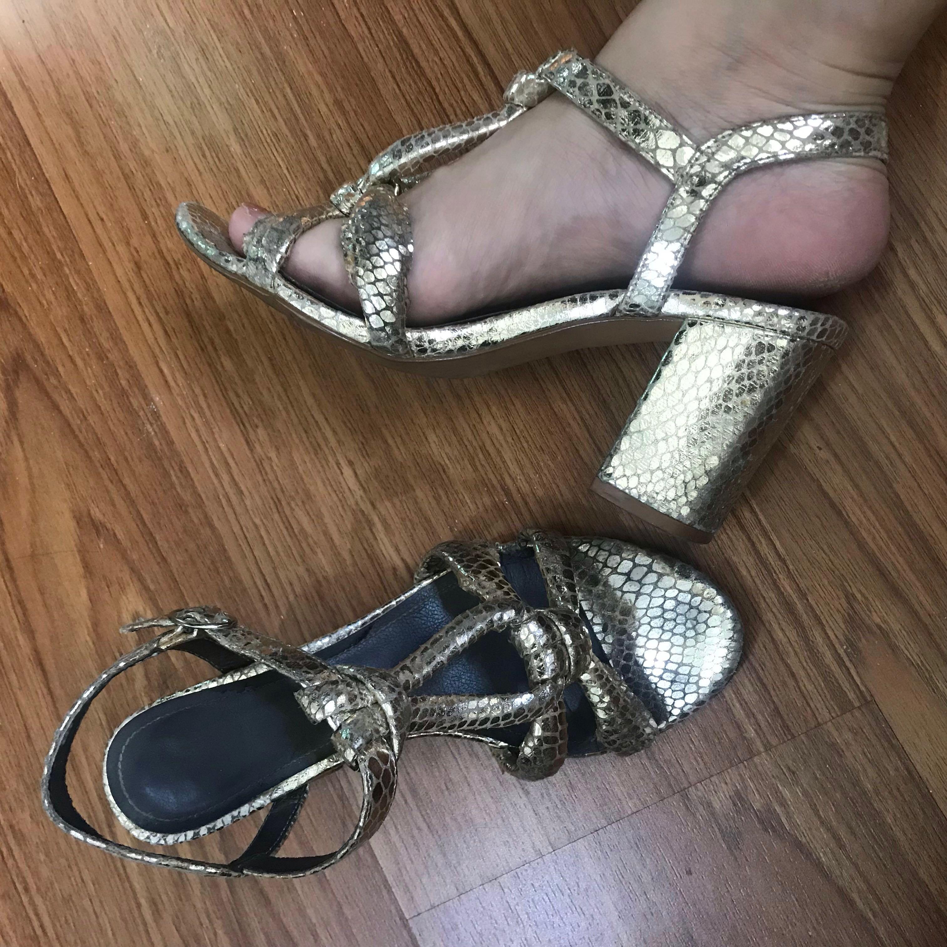 h&m strappy heels