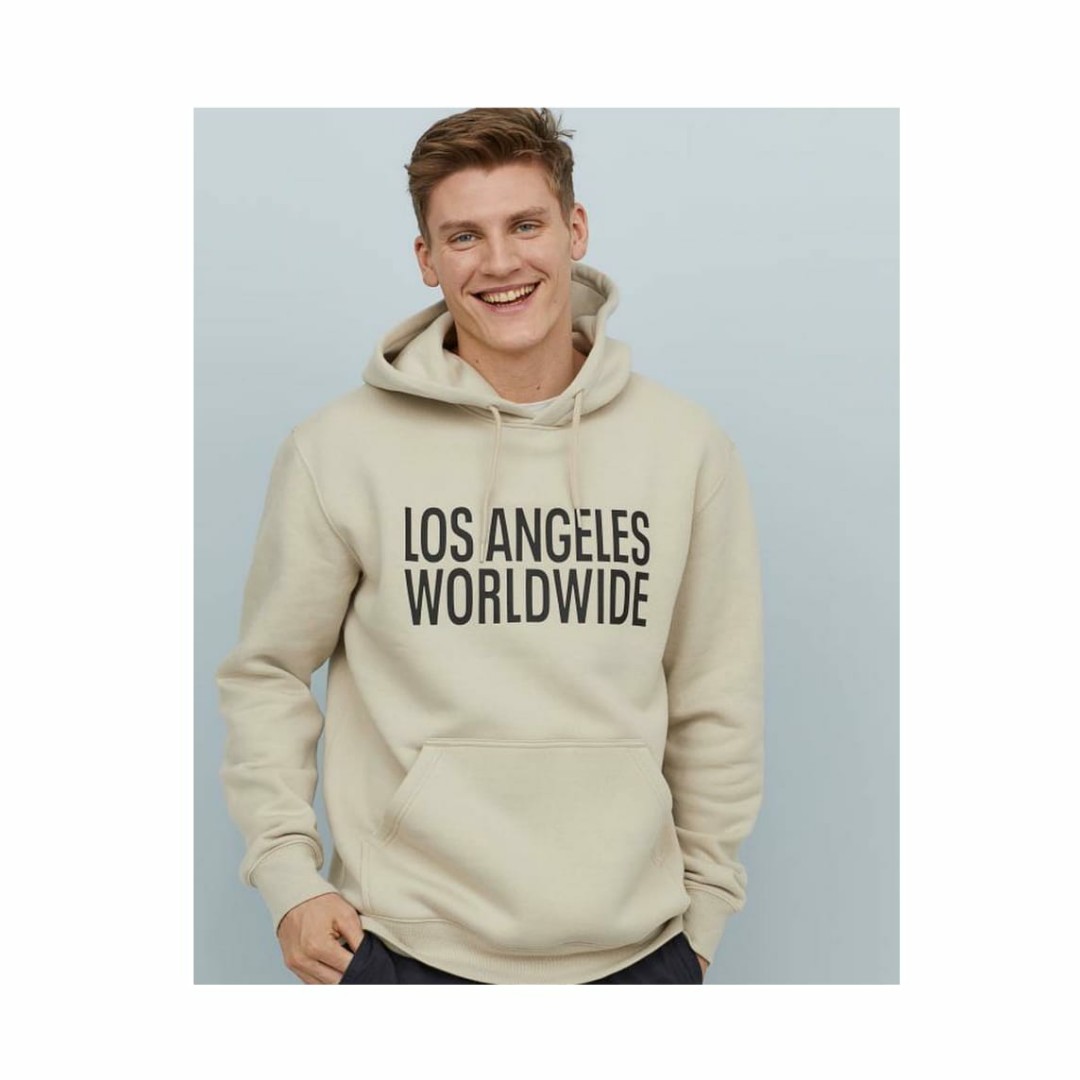 HOODIE LOS ANGELES WORLDWIDE BY H M Fesyen Pria Pakaian Baju