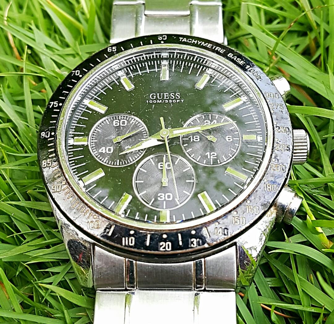 JAM TANGAN GUESS WATERPRO STEEL WATCH Men s Fashion Watches Accessories Watches on Carousell
