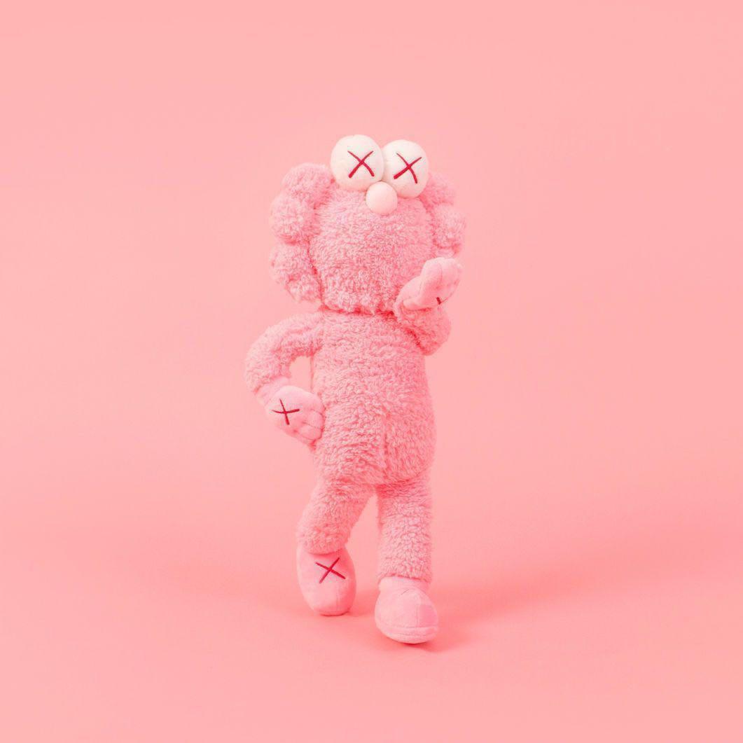 kaws pink plush bff