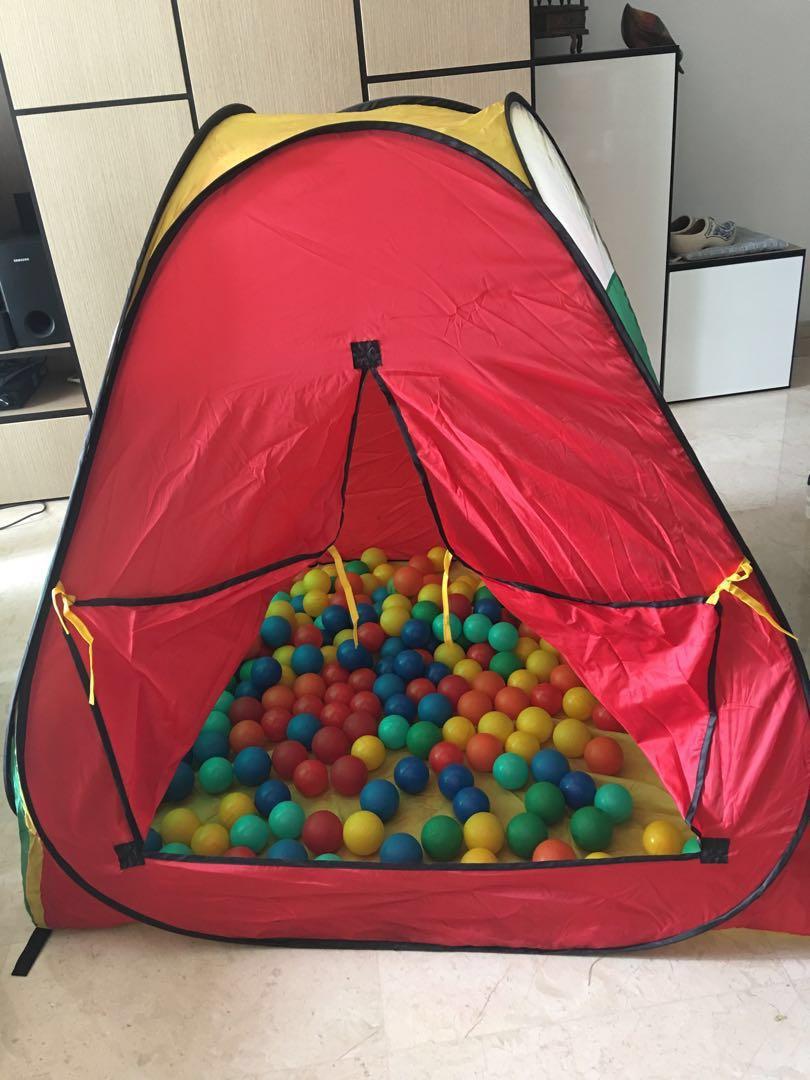 tent with balls for babies
