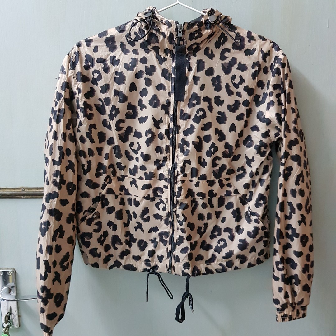 bershka leopard print jacket