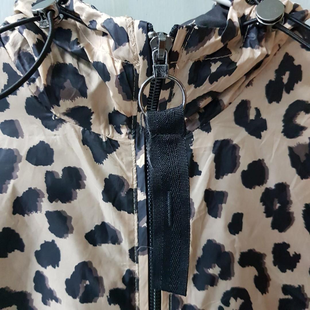 Bershka leopard coat outlet