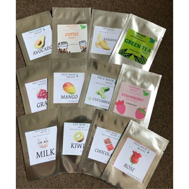 Masker Organik Olshop Fashion Olshop Produk Kecantikan Di Carousell