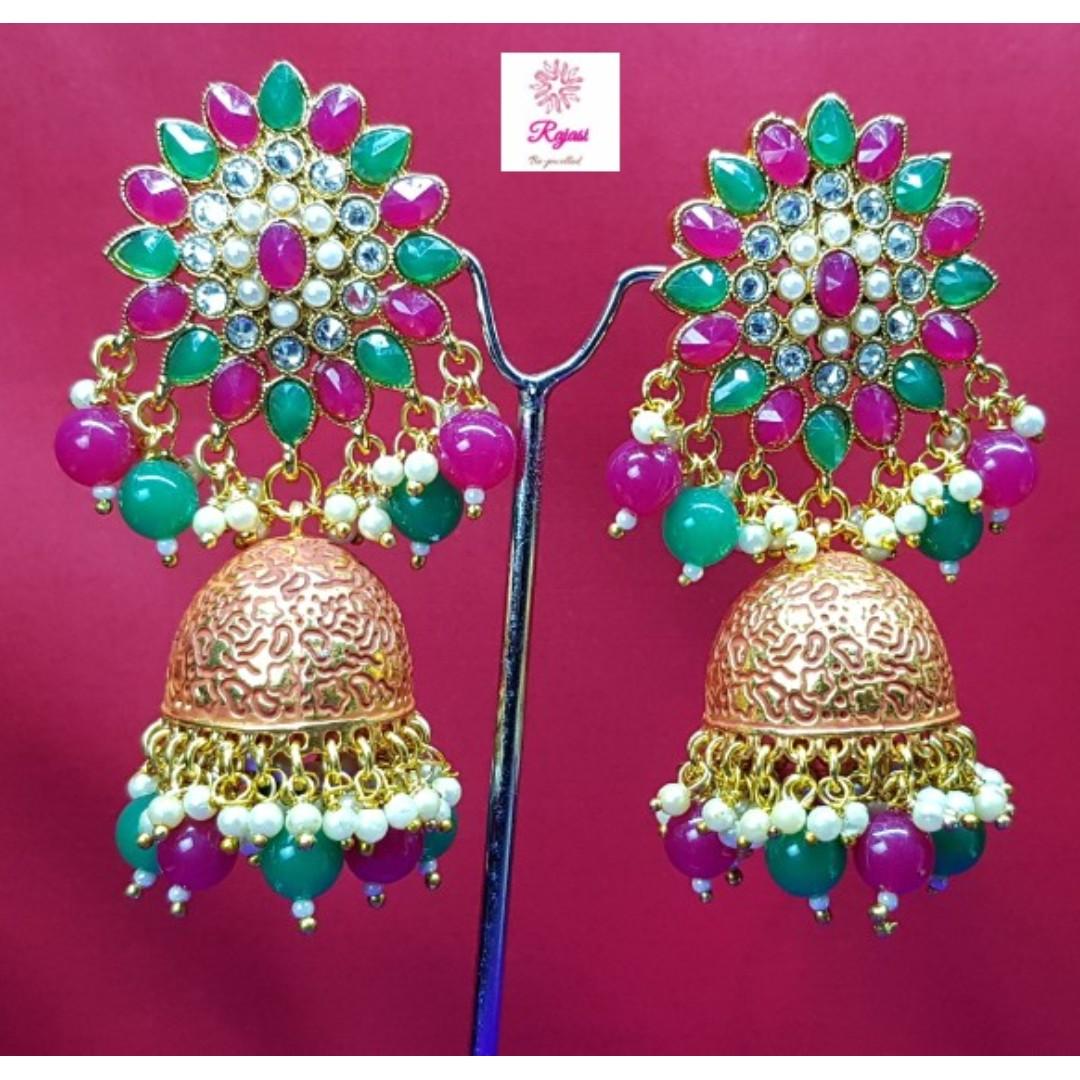 Big pearl jhumkas online