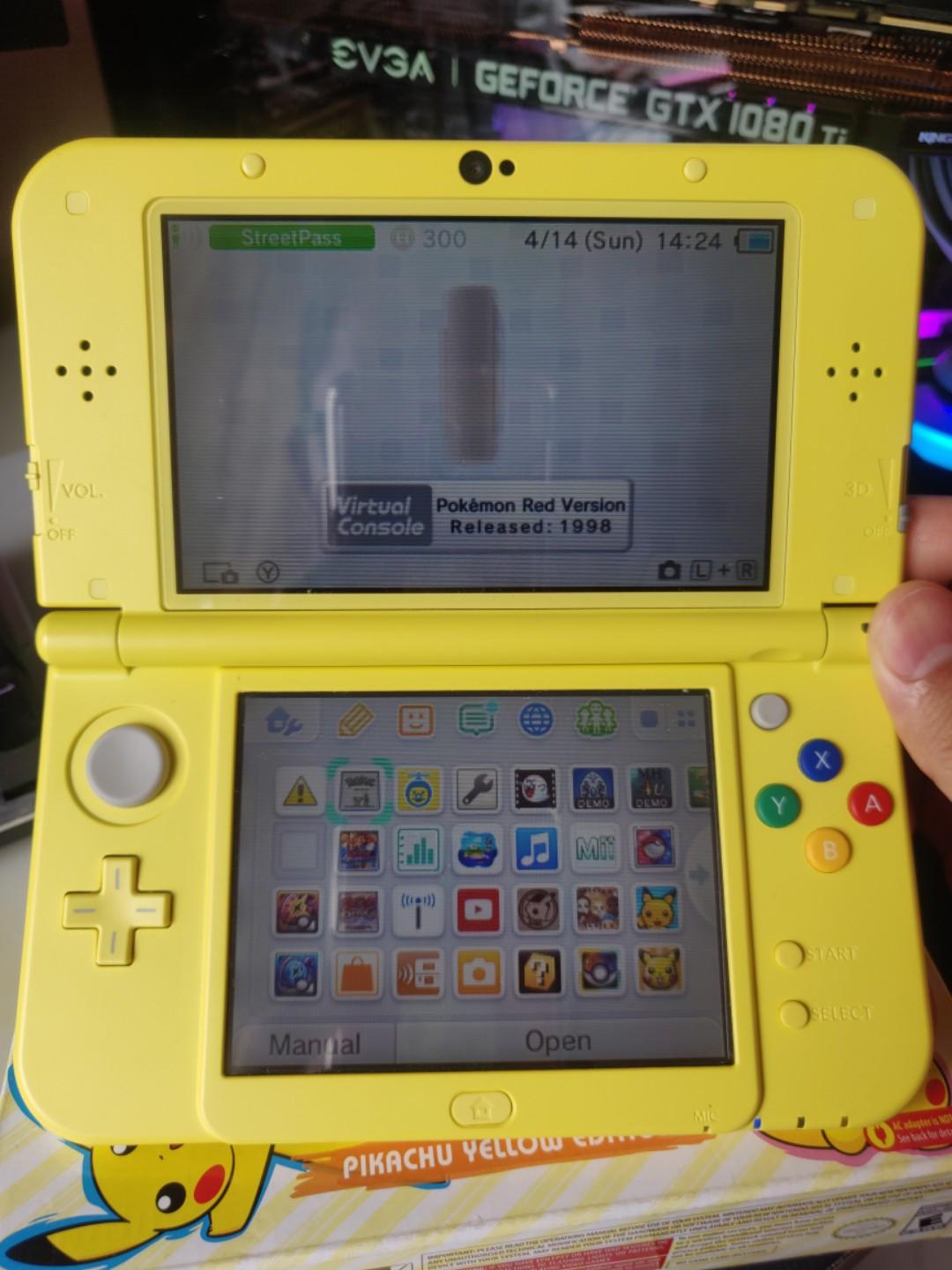 New Nintendo 3DS XL Pikachu Yellow Edition, Video Gaming, Video Game