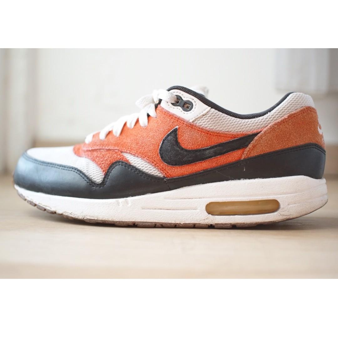 Nike Air Max 1 Essential White Gamma Orange Custom Fesyen Pria