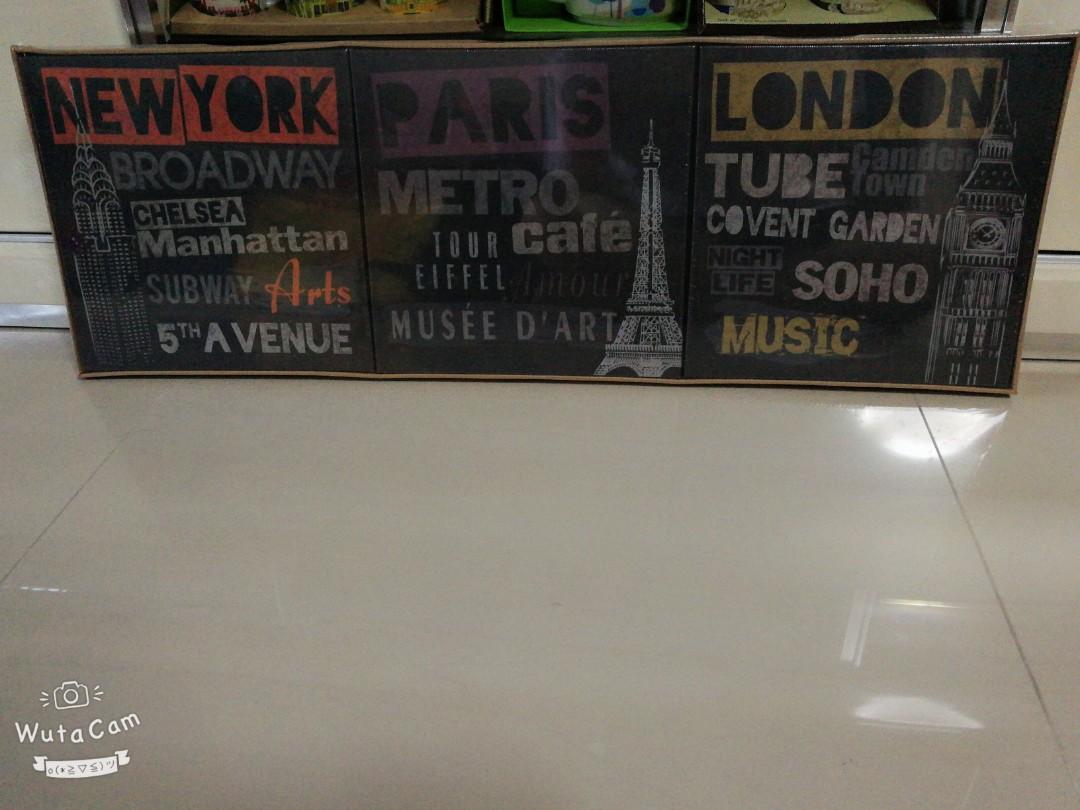 Pjatteryd Ikea Cities Wall Art New York Paris London Everything Else On Carousell