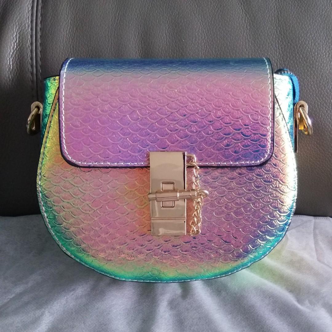 Instock Bn Iridescent Rainbow Unicorn Crossbody Bag Shoulder