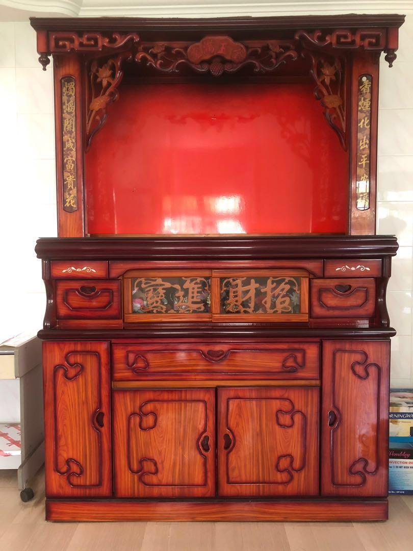 Praying Altar Table Cabinet Chinese Furniture Shelves
