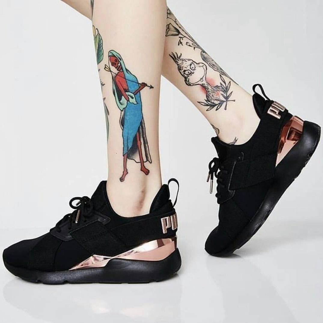 Puma muse clearance gold rose