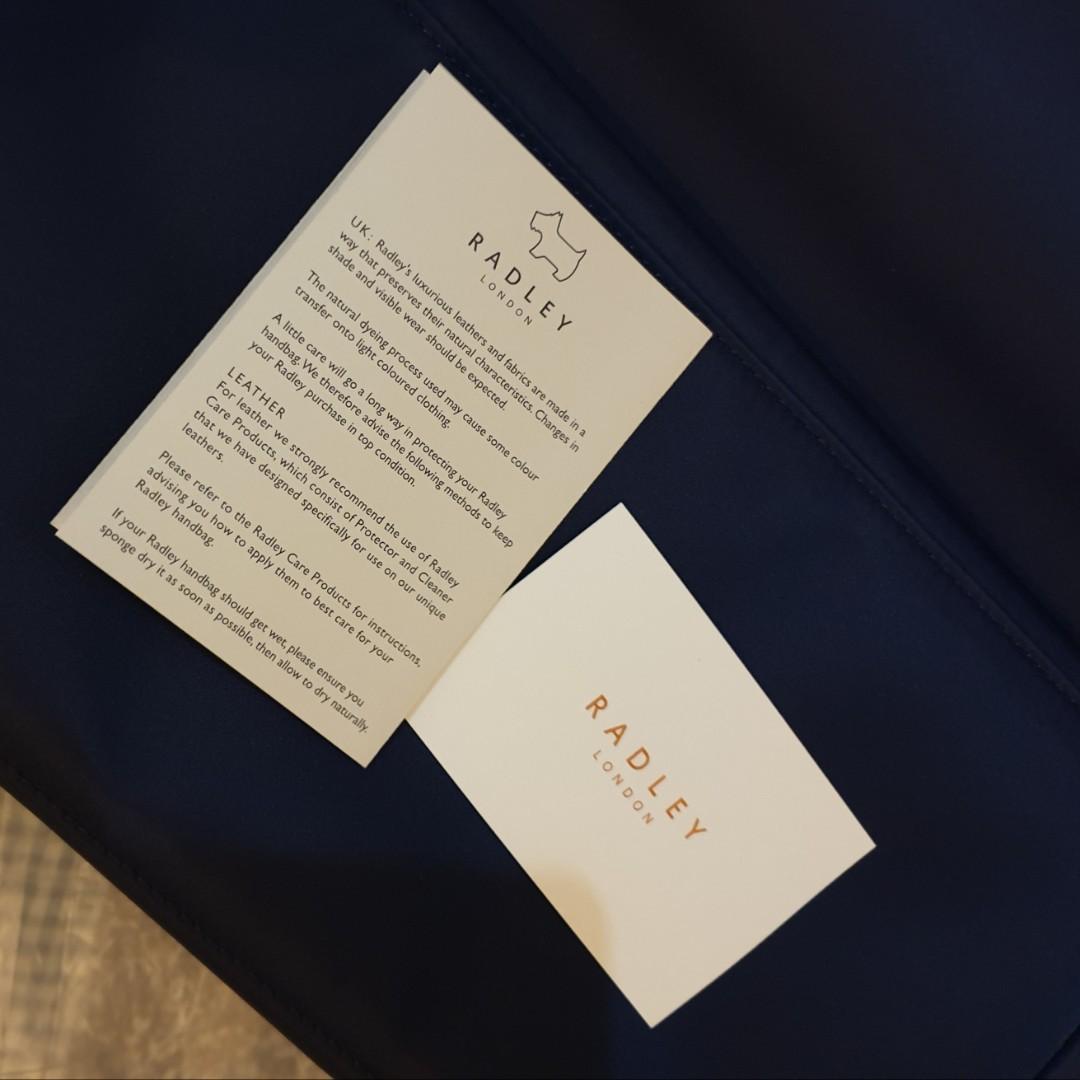 Radley London Pocket Essentials Large Nylon Tote Bag Navy Blue, Women's