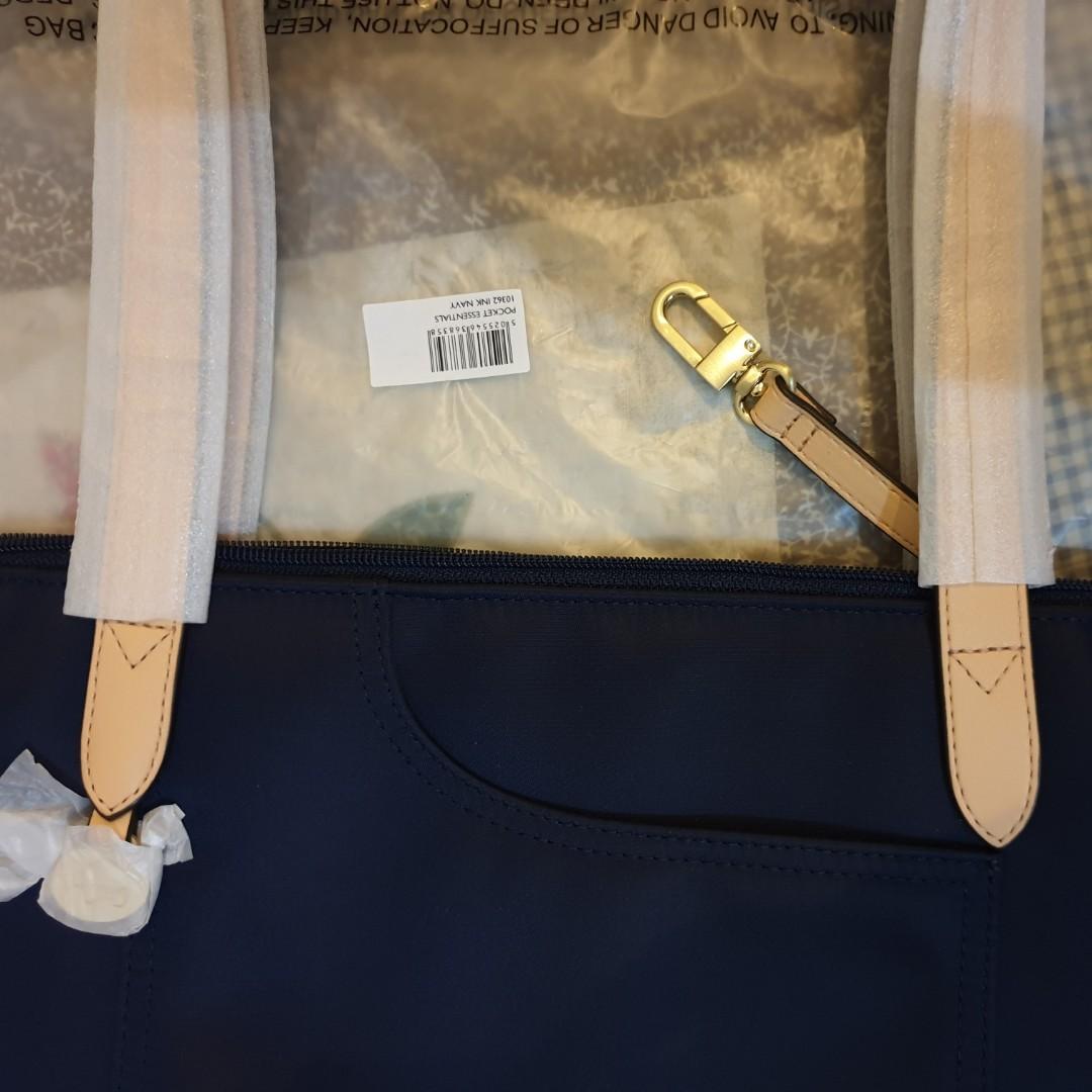 Radley London Pocket Essentials Large Nylon Tote Bag Navy Blue, Women's ...