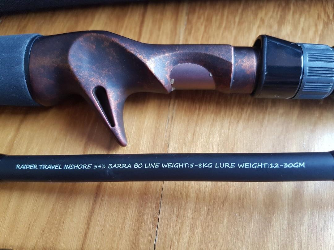 Shimano Raider Inshore Barra 593 Travel Rod Sports Sports Games Equipment On Carousell