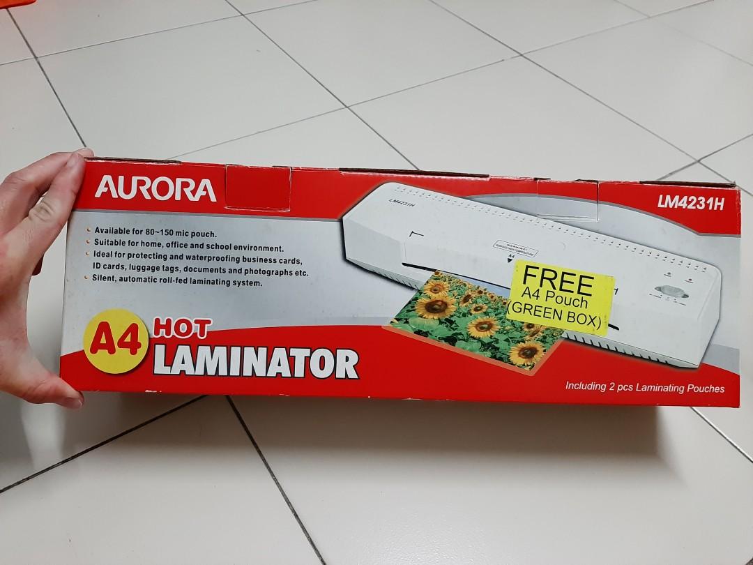 Spoilt Aurora A4 Hot Laminator Lm4231h Electronics Others On Carousell