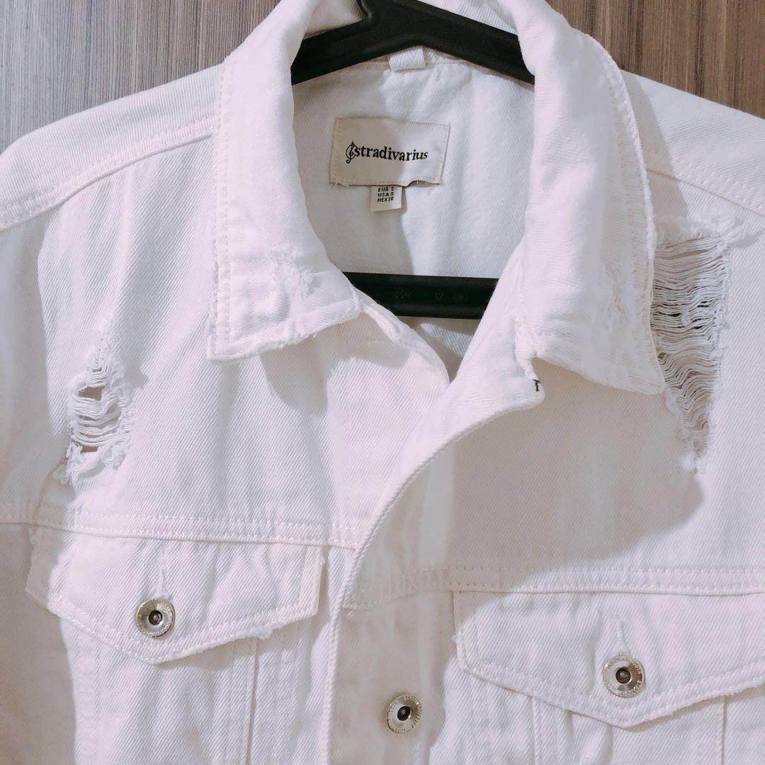 oversized denim jacket stradivarius