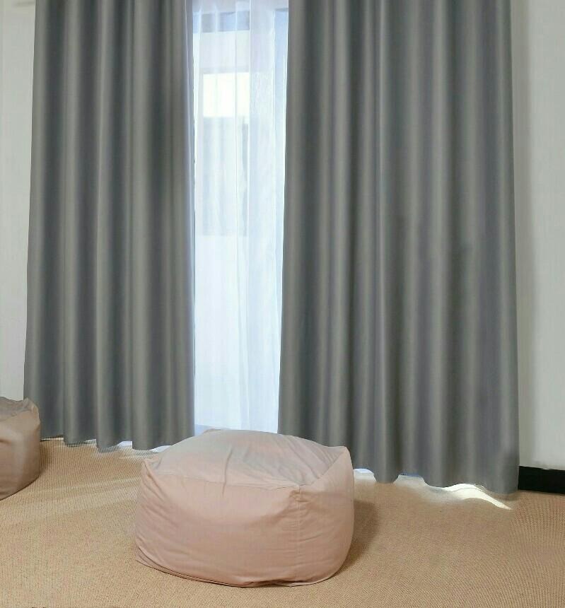 Sunlight Blackout Curtains Set Of 2pcs Grey Furniture Home