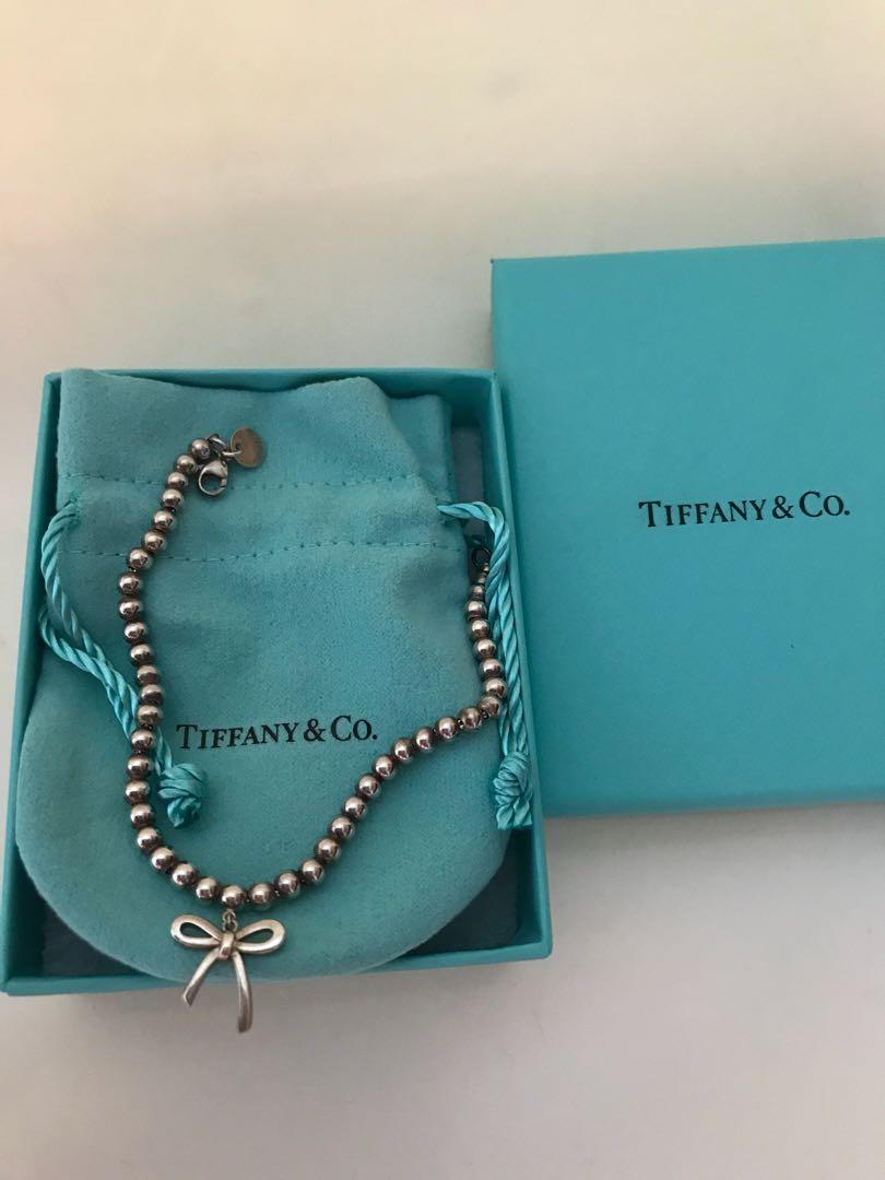 tiffany bow bead bracelet