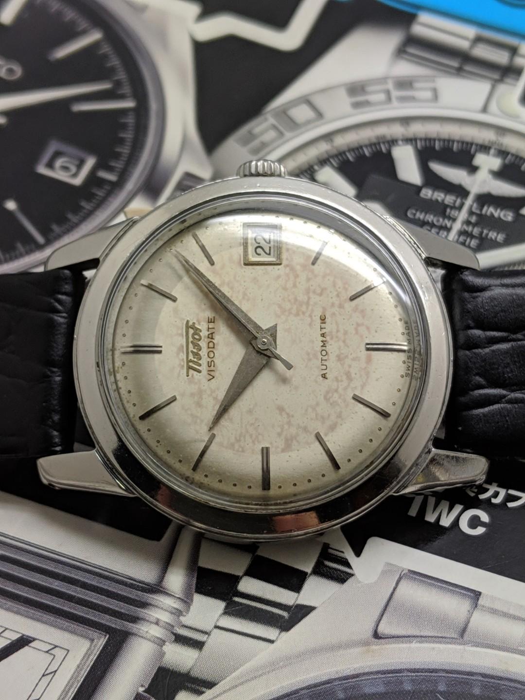 TISSOT VISODATE 17 JEWELS AUTOMATIC WATCH 1950 TO 55 s RARE