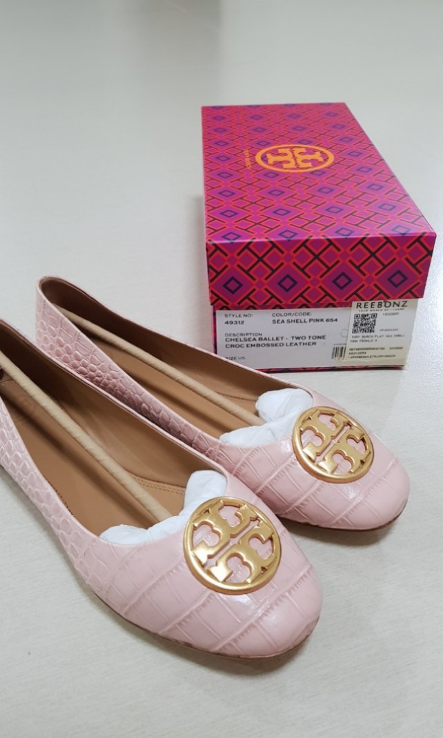Tory burch chelsea cheap embossed ballet flat