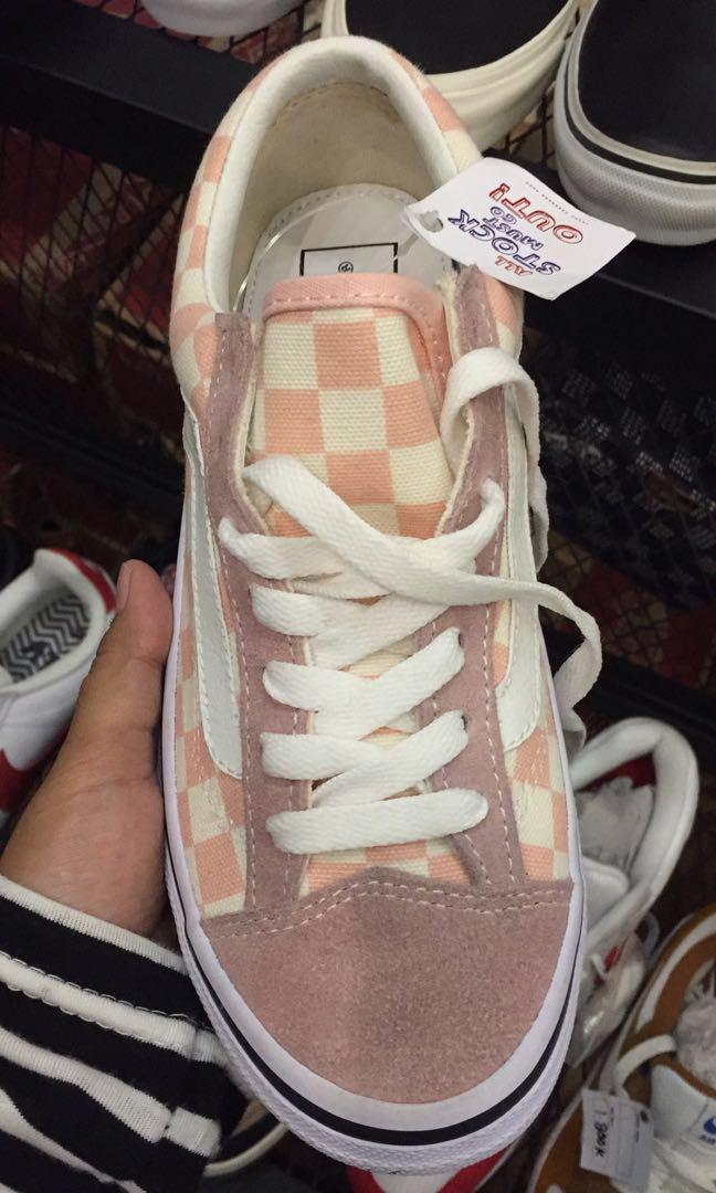VANS V360G OLD SKOOL CHECKERBOARD PINK SIZE 36