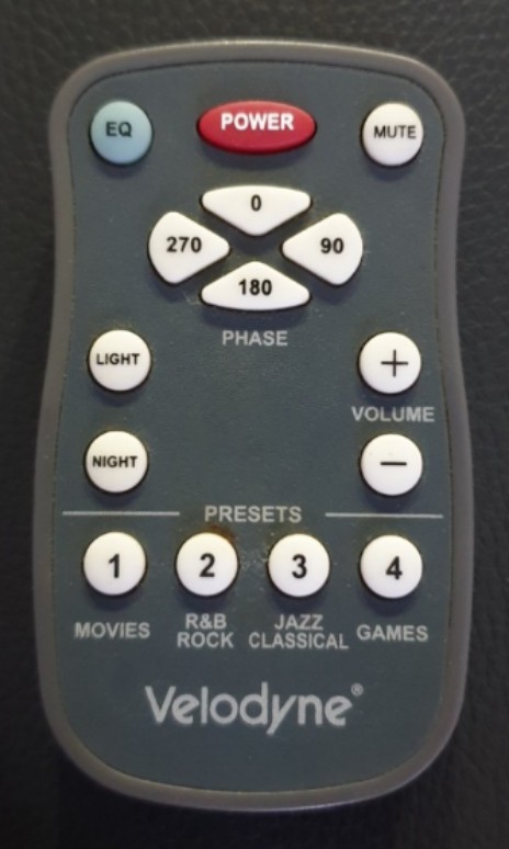 Velodyne Subwoofer Remote, Electronics 