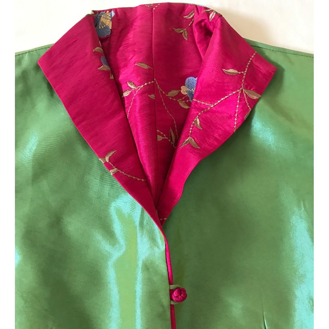 Chinese silk sales jacket women's
