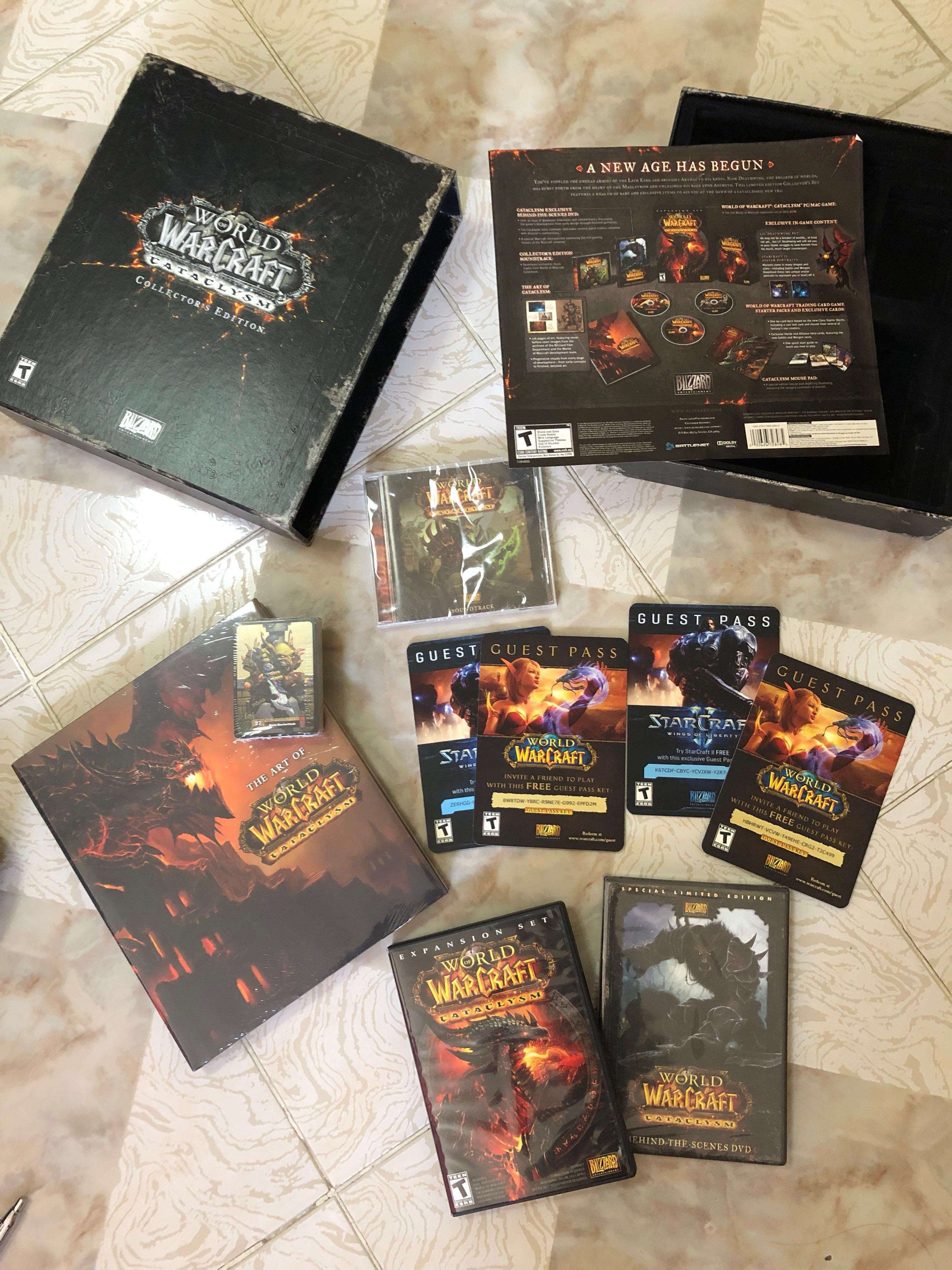 World Of Warcraft Cataclysm Collector's Edition - Boîte Signée - Occasion PC