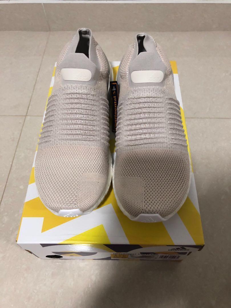 Ultra boost laceless chalk pearl discount