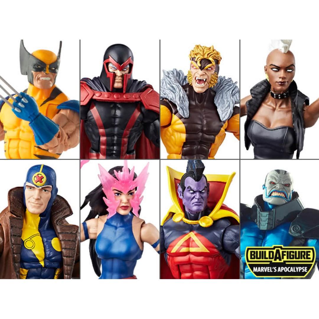X Men Marvel Legends Wave 3 Baf Apocalypse Set Of 7 Figures Gladiator Magneto Multiple Man Psylocke Sabretooth Storm Wolverine Toys Games Bricks Figurines On Carousell