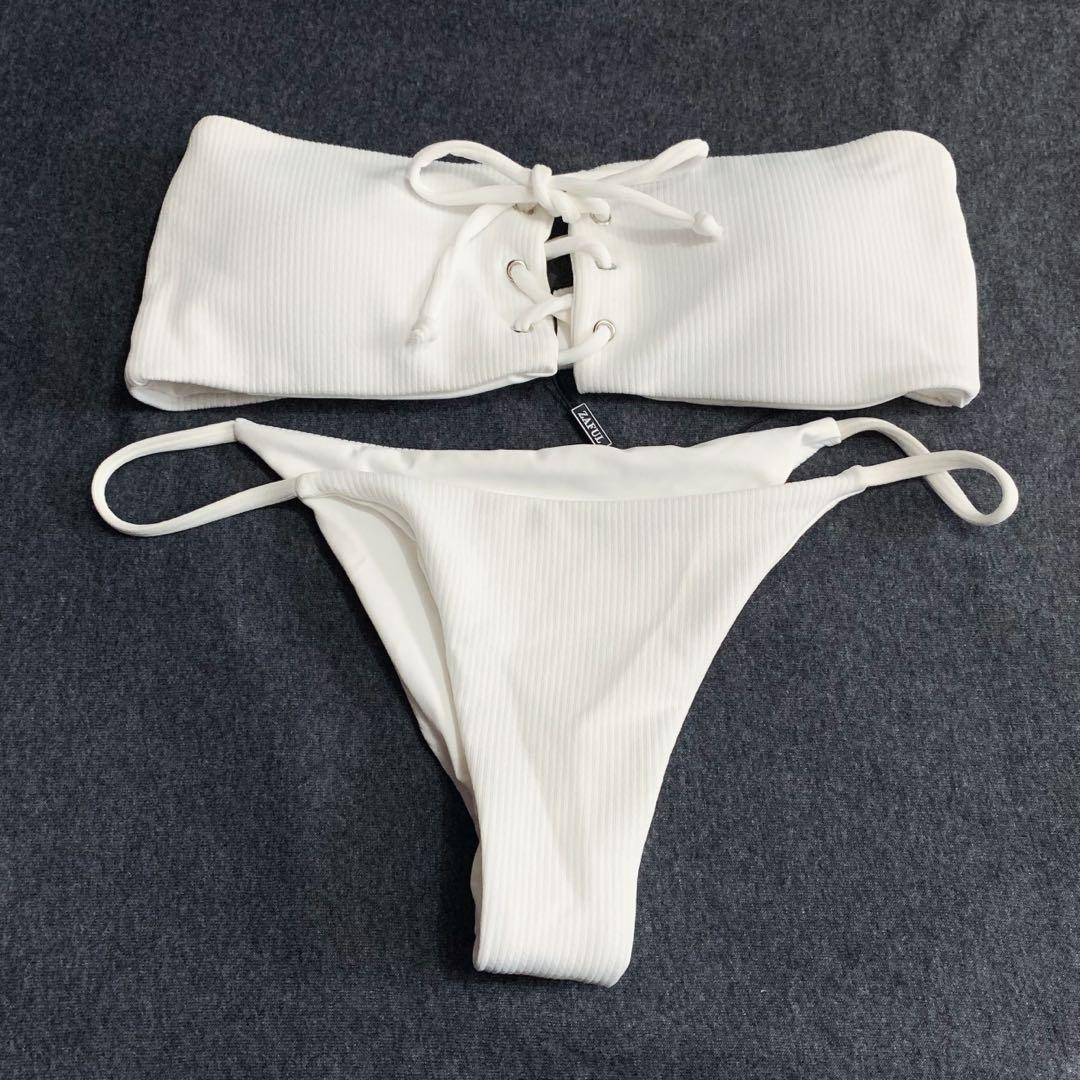 zaful white bikini
