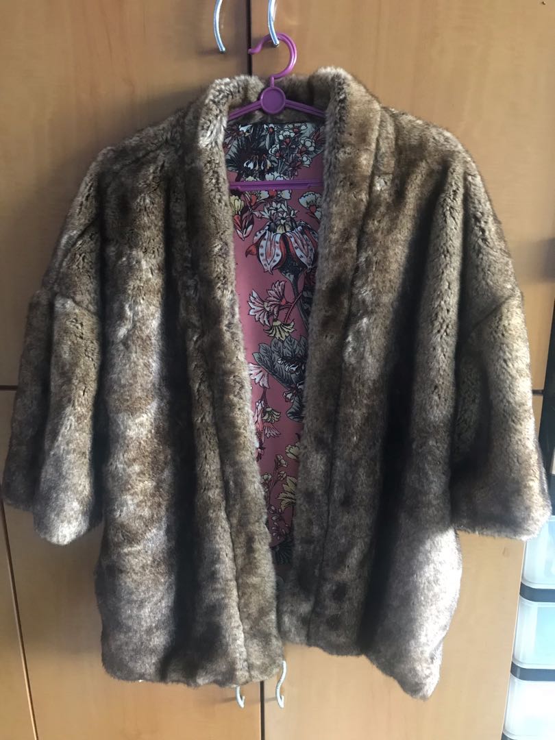 zara reversible fur jacket