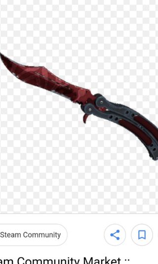 Butterfly Knife Real Everything Else Carousell Singapore - crimson web knife roblox