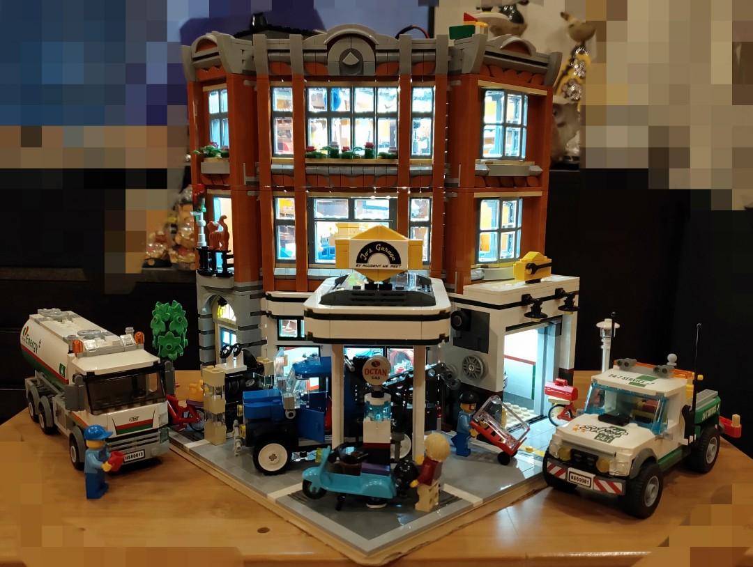 6V LED light for Lego modular Corner Garage 10264