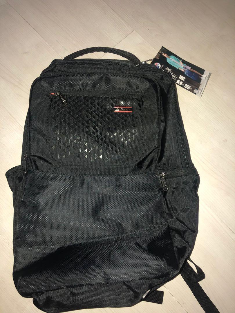 american tourister logix nxt black bagpack Hobbies Toys Travel Travel Essentials Accessories on Carousell